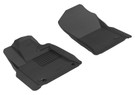 3D MAXpider 2012-2020 Toyota Sequoia Kagu 1st & 2nd & 3rd Row Floormats - Black aceL1TY15201509
