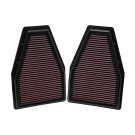K&N High-Flow Original Lifetime Engine Air Filter - Porsche 911 H6-3.4L F/I (2 per Box) - knn33-2484