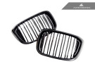 AutoTecknic Dual-Slats Gloss Black Front Grille Set - G01 X3 | G02 X4 Pre-LCI  ATK-BM-0256-DS-GB AutoTecknic Dual-Slats Gloss Black Front Grille Set - G01 X3 | G02 X4 Pre-LCI  ATK-BM-0256-DS-GB