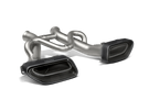Akrapovic 14-17 McLaren 650S/650S Spyder Slip-On Line (Titanium) w/ Carbon Tips akrS-MC/TI/2