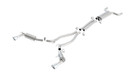 Borla 10-13 Chevy Camaro SS 6.2L V8 Single RoundTip Split Rear Exit S-Type Catback Exhaust bor1014031 Borla 10-13 Chevy Camaro SS 6.2L V8 Single RoundTip Split Rear Exit S-Type Catback Exhaust bor1014031