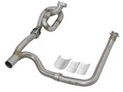 aFe POWER Twisted Steel Y-Pipe w/ Loop Relocation Pipe 12-18 Jeep Wrangler (JK) V6 3.6L afe48-46207-PK