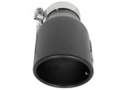 aFe MACH Force-Xp 409 SS Exhaust Tip Black (Left Side) 3in In x 4-1/2in Out x 9in L Clamp-On afe49T30452-B09