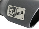 aFe MACH Force-Xp 3in 304 SS Metallic Black Exhaust Tip 3in In x 4-1/2in Out x 9in L Clamp-On Right afe49T30451-B091