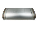 aFe MACH Force-Xp 409 SS Muffler 3in Dual Inlet/Dual Outlet 5in H x 8in W x 18in L - Oval Body afe49M00055