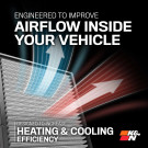 K&N Lifetime Washable Cabin Air Filter for Tesla S Electric - knnVF1015