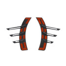 MHC+ BMW M2 G87 Performance Style Rear Side Fender Trims In Pre Preg Gloss Carbon Fibre (G87)  MHCP-G87-CF-ST002