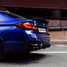 MHC+ BMW M5 LCI CS STYLE REAR DIFFUSER IN PRE PREG GLOSS CARBON FIBRE (F90)  MHCP-F90LCI-CF-RD001 MHC+ BMW M5 LCI CS STYLE REAR DIFFUSER IN PRE PREG GLOSS CARBON FIBRE (F90)  MHCP-F90LCI-CF-RD001
