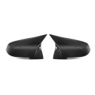 MHC+ BMW M-STYLE WING MIRROR REPLACEMENT COVERS IN PRE PREG GLOSS CARBON FIBRE FOR M-LITES  MHCP-MULTI-CF-MC001
