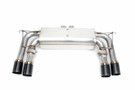 DINAN FREE FLOW AXLE-BACK EXHAUST w/Black Tip - 2015-2019 BMW X5M/X6M - Ceramic Black Tips - D660-0054A-BLK DINAN FREE FLOW AXLE-BACK EXHAUST w/Black Tip - 2015-2019 BMW X5M/X6M - Ceramic Black Tips - D660-0054A-BLK