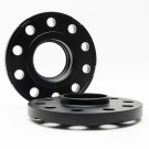 Spulen Wheel Spacer Pair &amp; Bolts  - 7mm / 15mm Kit (Black) - Porsche Hub - SE-668