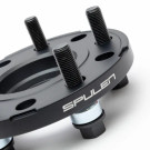 Spulen Wheel Spacer Pair & Bolts  - (Black) - Porsche Hub