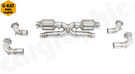 CARGRAPHIC Sport Catalytic Converter Set - X-Pipe Version w/Merged Exhaust Flow For Porsche 997.1 Carrera 2 / 4 3.6L & 2S / 4S 3.8L - CARP97KATXOBD2 CARGRAPHIC Sport Catalytic Converter Set - X-Pipe Version w/Merged Exhaust Flow For Porsche 997.1 Carrera 2 / 4 3.6L & 2S / 4S 3.8L - CARP97KATXOBD2