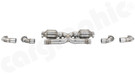 CARGRAPHIC Sport Catalytic Converter Set - X-Pipe Version w/Merged Exhaust Flow For Porsche 997.1 Carrera 2 / 4 3.6L & 2S / 4S 3.8L - CARP97KATXOBD2 CARGRAPHIC Sport Catalytic Converter Set - X-Pipe Version w/Merged Exhaust Flow For Porsche 997.1 Carrera 2 / 4 3.6L & 2S / 4S 3.8L - CARP97KATXOBD2