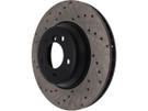STOPTECH SPORT CROSS-DRILLED DISC BRAKE ROTORS sto128.34093R