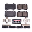 POWERSTOP Rear Z23 Daily Driver Carbon-Fiber Ceramic Brake Pads with Hardware Kit - psbZ23-1053