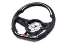 APR STEERING WHEEL - CARBON FIBER & PERFORATED LEATHER - MK7 GTI/GLI RED (FOR USE WITHOUT PADDLES) 	MS100205