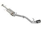 aFe MACH Force-Xp 2-1/2" Single Rear Exit Stainless Steel Cat-Back Exhaust System Toyota FJ Cruiser 07-17 V6-4.0L - BLACK TIP - afe49-46027-B