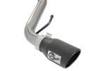 aFe MACH Force-Xp 2-1/2" Single Rear Exit Stainless Steel Cat-Back Exhaust System Toyota FJ Cruiser 07-17 V6-4.0L - BLACK TIP - afe49-46027-B