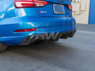 RW Carbon Audi 8V RS3 Carbon Fiber Rear Diffuser - audirs304 RW Carbon Audi 8V RS3 Carbon Fiber Rear Diffuser - audirs304