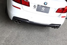 3D Design F10 / F11 5-Series M-Sport Carbon Rear Diffuser - 4 Tip - 3108-21041