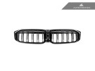 AutoTecknic Dual-Slats Gloss Black Front Grille - G20 3-Series LCI  ATK-BM-0620-DS-GB