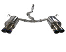 Invidia 15+ Subaru STI 4Dr Q300 Single Layer Titanium Burnt Quad Tip Cat-Back Exhaust  invHS15STIG2T