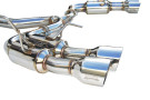 Invidia 11-14 Subaru WRX/STI Sedan Gemini/R400 Single Layer Quad Stainless Steel Tip Catback Exhaust  invHS11STIGM4SS