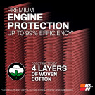 K&N High-Flow Original Lifetime Engine Air Filter - Audi A1 L3-1.0L F/I - knn33-3037 K&N High-Flow Original Lifetime Engine Air Filter - Audi A1 L3-1.0L F/I - knn33-3037