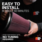 K&N Cold Air Intake System - High-flow Air Filter, Aluminum Tube - Volkswagen Atlas V6-3.6L F/I - knn69-9756TC K&N Cold Air Intake System - High-flow Air Filter, Aluminum Tube - Volkswagen Atlas V6-3.6L F/I - knn69-9756TC
