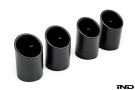 IND F8X M2C / M3 / M4 Matte Black Coated Exhaust Tip Set  IND-F8X-ET