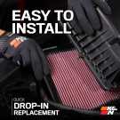 K&N High-Flow Original Lifetime Engine Air Filter - Mercedes C/CLK/E/GL/ML/R/S/SL-CLASS - knn33-2181