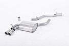 Milltek Audi A3 Non-Resonated (Louder) Cat-Back Exhaust System with Polished Trims - SSXAU504 Milltek Audi A3 Non-Resonated (Louder) Cat-Back Exhaust System with Polished Trims - SSXAU504