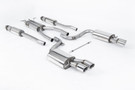 Milltek Audi C6 S6 Resonated (Quieter) Cat-Back Exhaust System with Polished Trims - SSXAU621