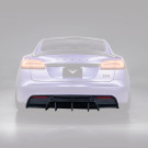 Vorsteiner VRS Tesla Model S Plaid Aero Rear Diffuser Carbon Fiber PP 2x2 Glossy - TEV3040