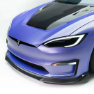Vorsteiner VRS Tesla Model S Plaid Add-On Aero Bumper Flares Carbon Fiber PP 2x2 Glossy - TEV3025
