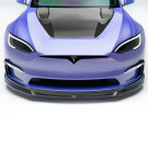 Vorsteiner VRS Tesla Model S Plaid Add-On Aero Bumper Flares Carbon Fiber PP 2x2 Glossy - TEV3025