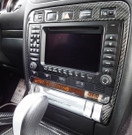DB CARBON - Switch surround center - Porsche Cayenne 957 Turbo+S