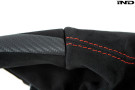 IND F87 M2 Matte Carbon Stitched Parking Brake Handle IND-F87-EBRAKE