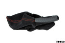 IND F87 M2 Matte Carbon Stitched Parking Brake Handle IND-F87-EBRAKE