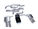 Armytrix Valvetronic Exhaust System Audi A7 C8 2018+ - Chrome Silver Tips - AUC8T-QS38C