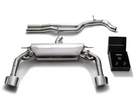 Armytrix Valvetronic Exhaust System Audi RS3 8V 2.5L Turbo Sedan 2017-2020 - Chrome Silver Tips - AU8VR-DF AU8VR-4S39C