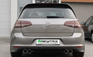 Armytrix Valvetronic Exhaust System Volkswagen Golf R MK7 2014-2016 - Gold Tips - VWG7R-QS11G