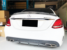 Suvneer W205 Sedan R1 Style Trunk Spoiler - W2054DVTNKLIP