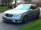 Suvneer W211 E63 AMG Carbon Fiber Front Lip Godhand Style - W211E63CFLIPR