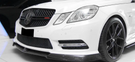 Suvneer W212 Carbon Fiber Front Lip For Sport Package V Style - W212SCFLIPV