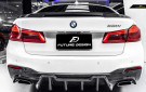 Future Design BMW 5 Series (G30/G31) M5 Style Carbon Fiber Rear Diffuser