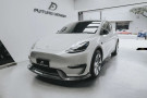 Future Design Tesla Model Y Carbon Fiber Front Lip Spoiler