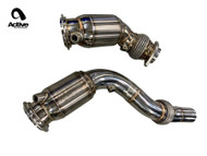 Active Autowerke F8x BMW M2C / M3 / M4 Downpipes w GESI G-Sport Cats