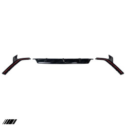 Essentials Gloss Black Competition Rear Diffuser Set for BMW X5 (2018+, G05) - AU-BG05RDSGB